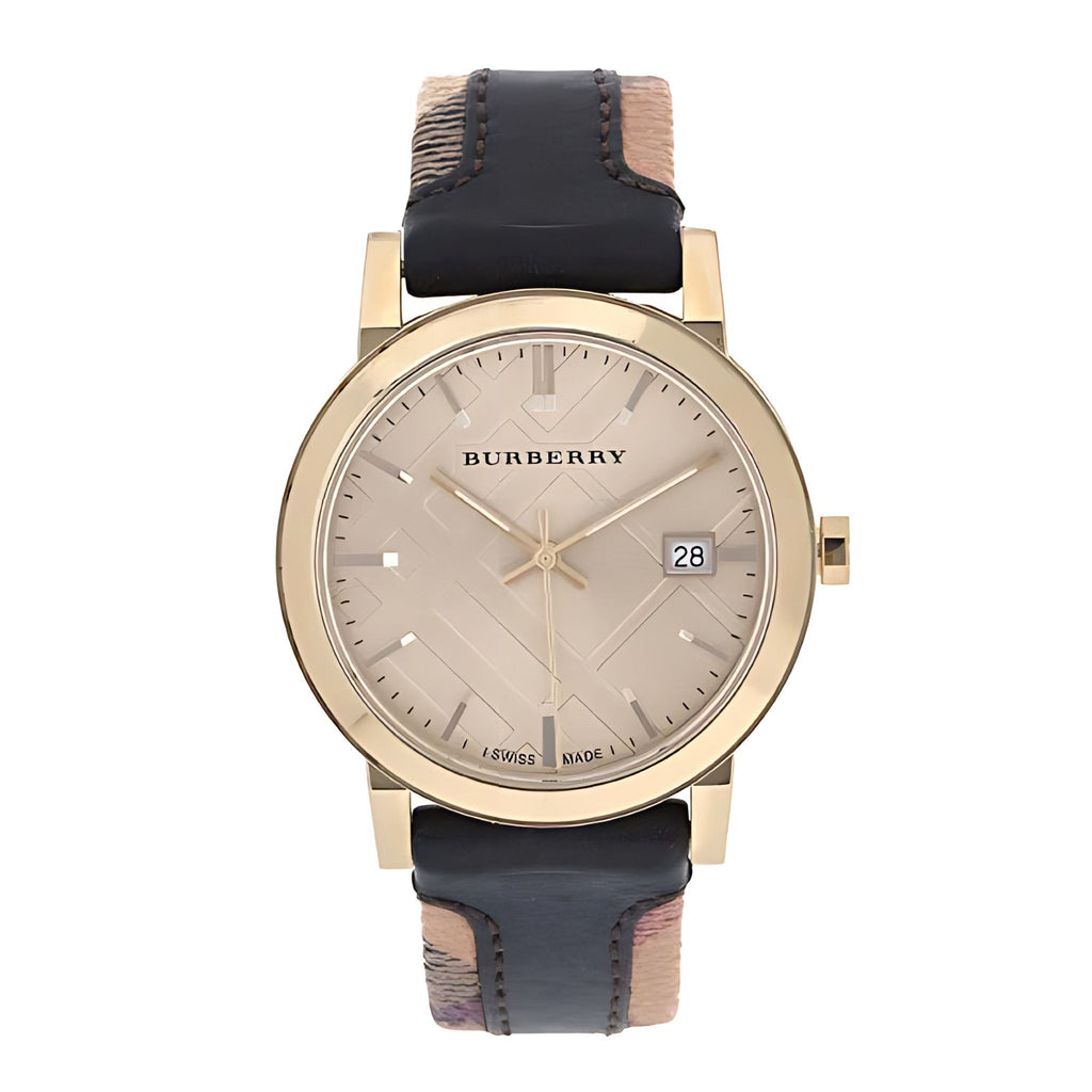 Burberry The City Damenuhr gold schwarz