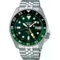 Seiko 5 Sports GMT Herrenuhr silber grün SSK035K1