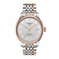 Tissot Le Locle Powermatic 80 Herrenuhr silber roségold Edelstahl