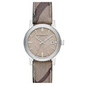Burberry The City Damenuhr silber graubraun