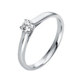 Solitärring 1A442 aus 14 Karat Weißgold mit Diamant 0,25 ct
