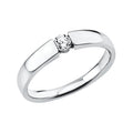 Solitärring 1BE44 aus 14 Karat Weißgold mit Diamant im Brillantschliff 0,15 ct