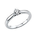Solitärring 1E236 aus 95 Karat Platin mit Diamant 0,25 ct