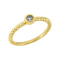 Solitärring 1EJ42 aus 18 Karat Gelbgoldmit Diamant im Brillantschliff 0,08ct