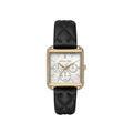 Michael Kors Lady Damenuhr gold schwarz Lederarmband