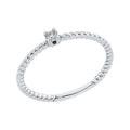 Solitärring 1GH56 aus 18 Karat Weißgold mit Diamant 0,03 ct