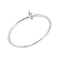 Solitärring 1HF41 aus 18 Karat Weißgold mit Diamant im Navetteschliff 0,03ct