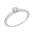 Solitärring 1IE78 aus 18 Karat Weißgold mit Diamant im Brillantschliff 0,25ct