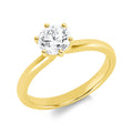 Solitärring 1JW93 aus 18 Karat Gelbgold mit Diamant 1,00 ct