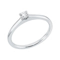 Solitärring 1KE51 aus 18 Karat Weißgold mit Diamant im Brillantschliff 0,18 ct