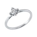 Solitärring 1KT61 aus 18 Karat Weißgold mit Diamant im Brillantschliff 0,27ct