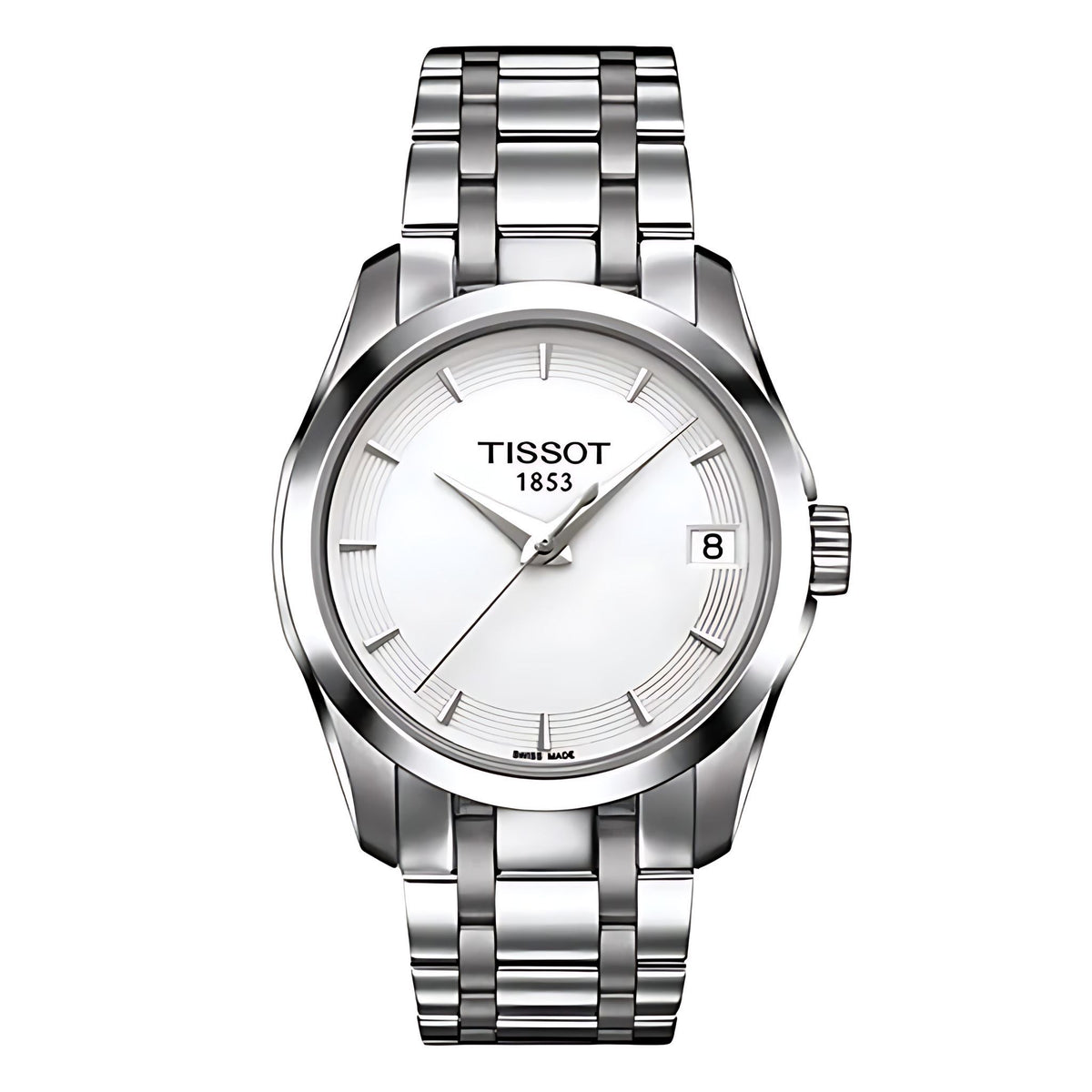 Tissot Couturier Lady Damenuhr silber Edelstahl