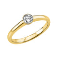 Solitärring 1O226 aus 18 Karat Gelbgold mit Diamant 0,25 ct