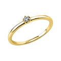 Solitärring 1O320 aus 14 Karat Gelbgold mit Diamant im Brillantschliff 0,05ct