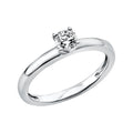 Solitärring 1U523 aus 18 Karat Weißgold mit Diamant 0,30 ct
