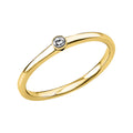 Solitaire Ring 1U526 aus 18kt Gelbgold mit Diamant 0,05 ct