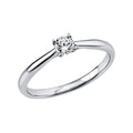 Solitärring 1X683 aus 14 Karat Weißgold mit Diamant 0,20 ct
