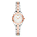 Emporio Armani Damenuhr silber roségold elegante Bicolor Designer Uhr