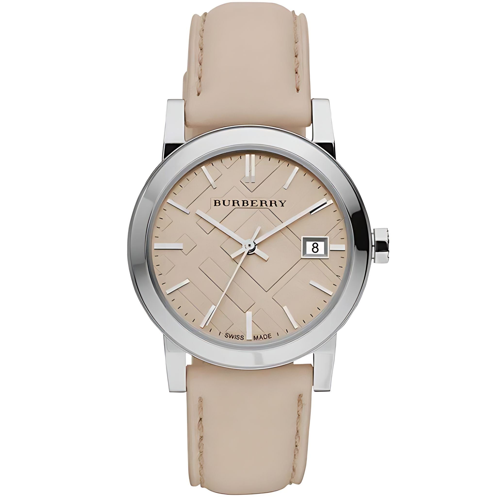 Burberry The City Damenuhr silber beige