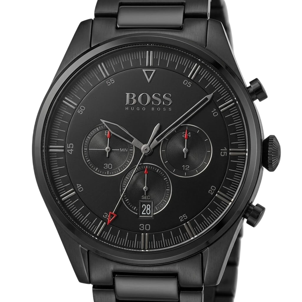 Boss Pioneer Herren Chronograph Schwarz Edelstahl HB1513714