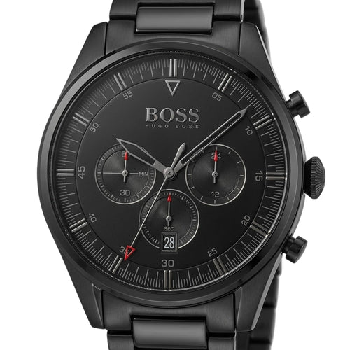 Boss Pioneer Herren Chronograph Schwarz Edelstahl HB1513714