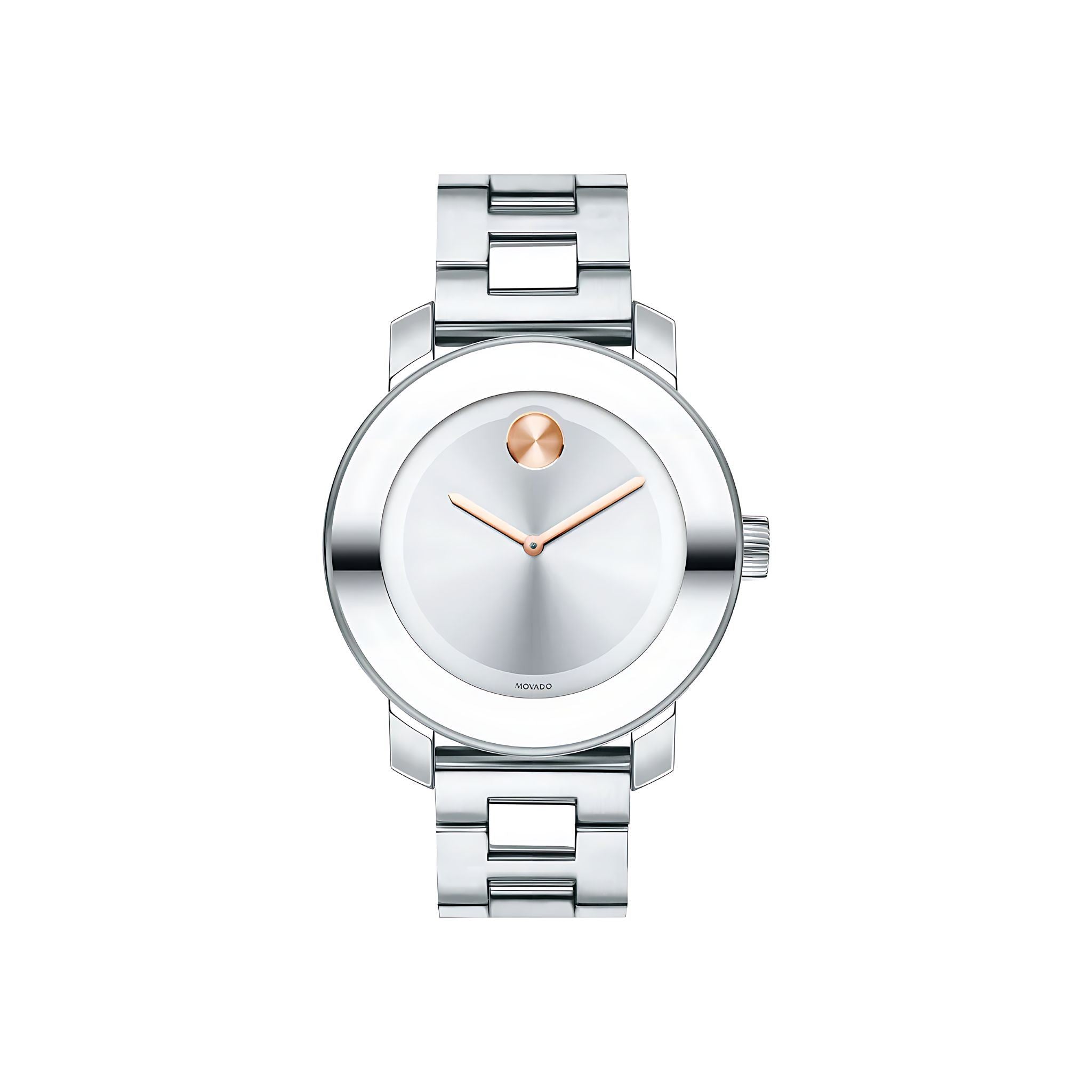 Movado Bold Damenuhr silber Edelstahl