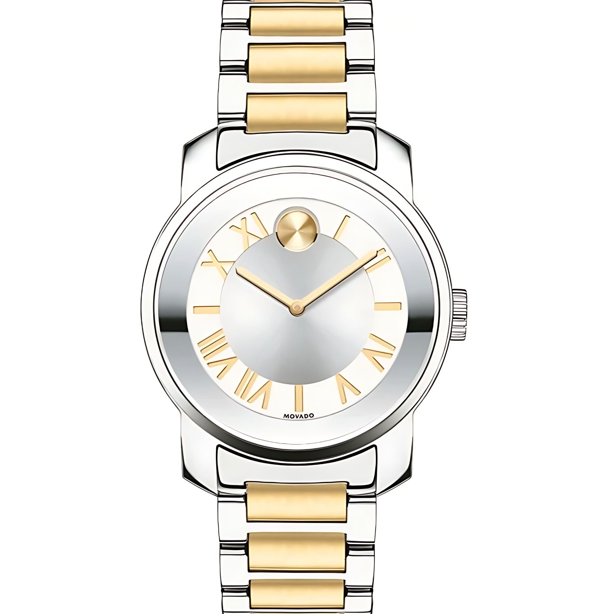 Movado Bold Damenuhr silber gold Edelstahl elegante Designer Uhr
