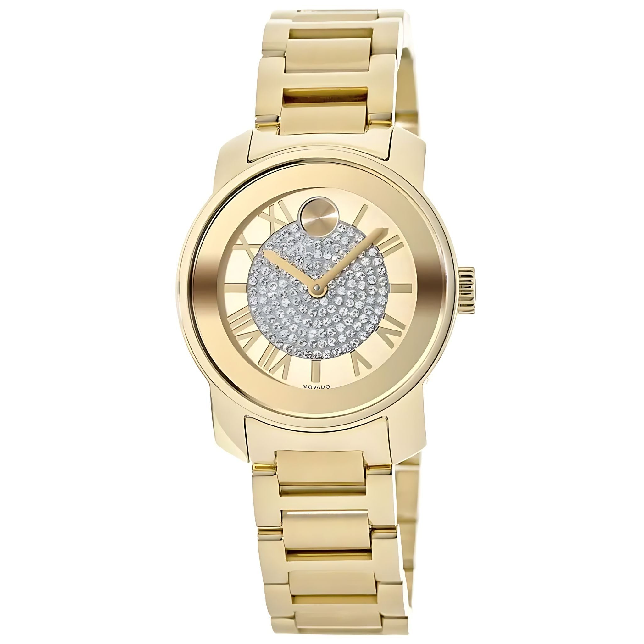 Movado Bold Damenuhr gold Edelstahl elegante Designer Uhr