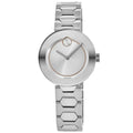 Movado Bold Damenuhr silber Edelstahl stilvolle Designer Uhr