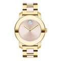 Movado Bold Damenuhr gold Edelstahl exklusive Designer Uhr
