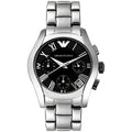 Emporio Armani Chronograph Damenuhr silber