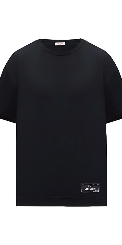 Valentino T-Shirt mit Logo Print in Schwarz Herren