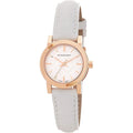 Burberry The City Damenuhr gold weiß Lederarmband