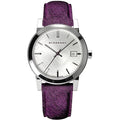 Burberry The City Damenuhr silber lila
