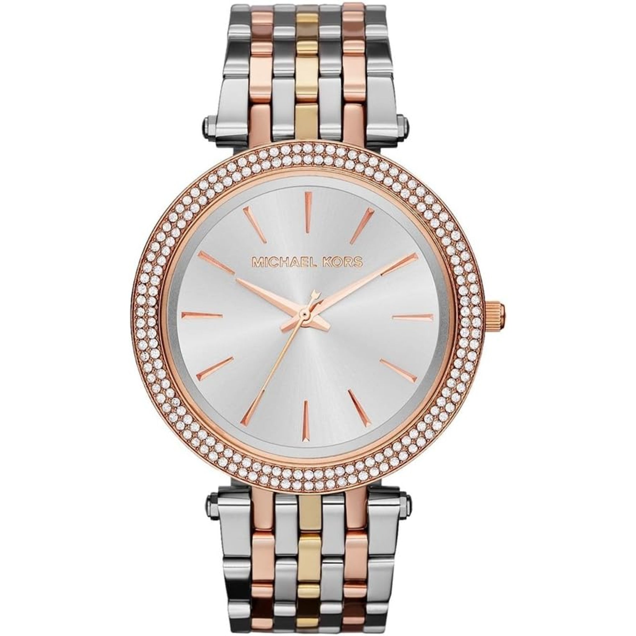 Michael Kors Darci Lady Damenuhr silber roségold Edelstahl