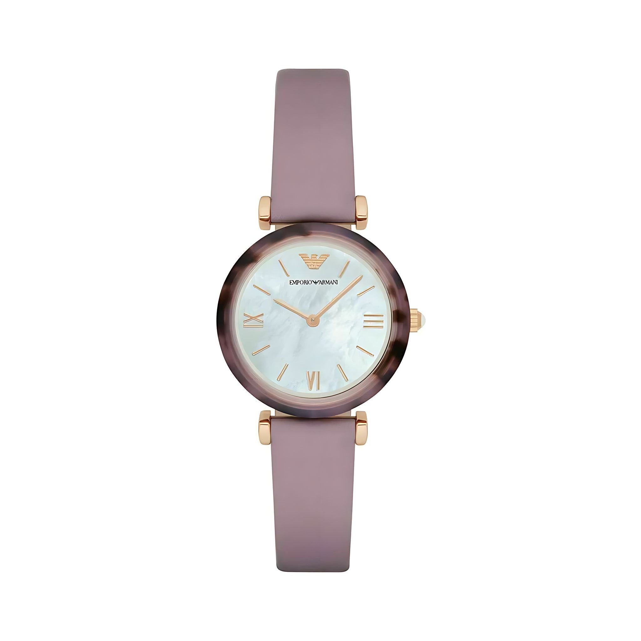 Emporio Armani Classic Damenuhr gold violett