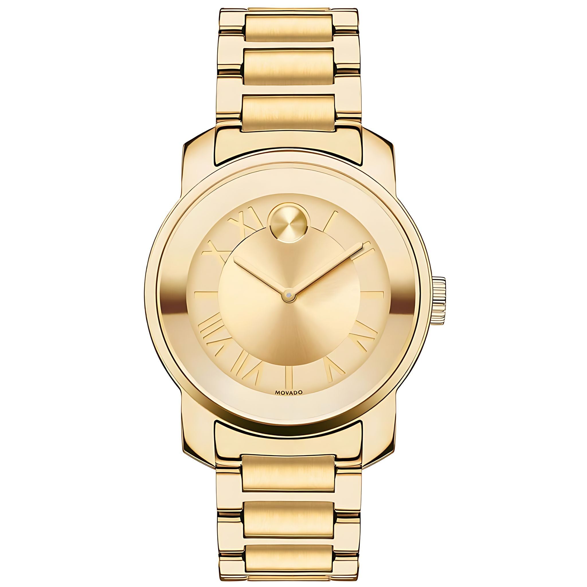 Movado Bold Damenuhr gold Edelstahl elegante Designer Uhr
