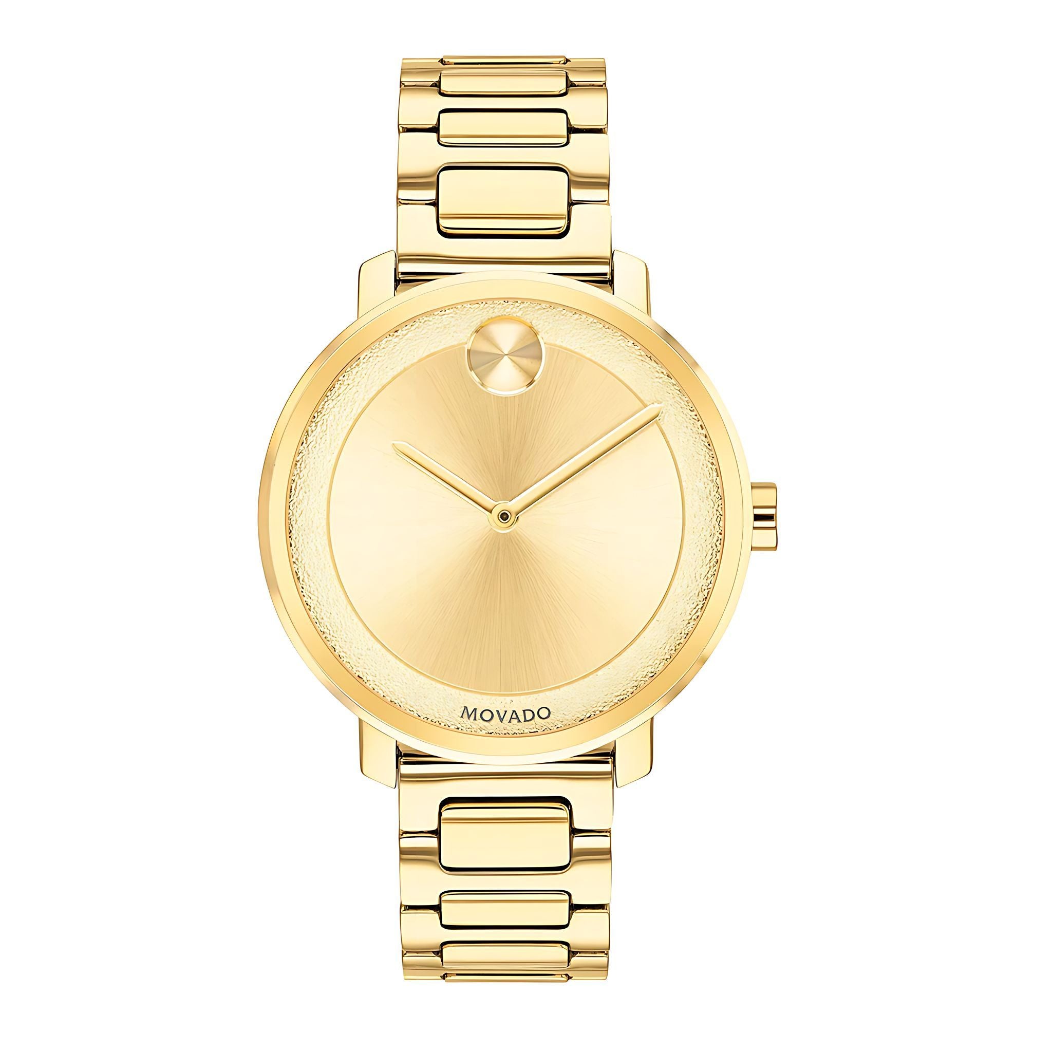 Movado Bold Damenuhr gold Edelstahl elegante Designer Uhr