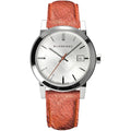Burberry The City Damenuhr silber braun