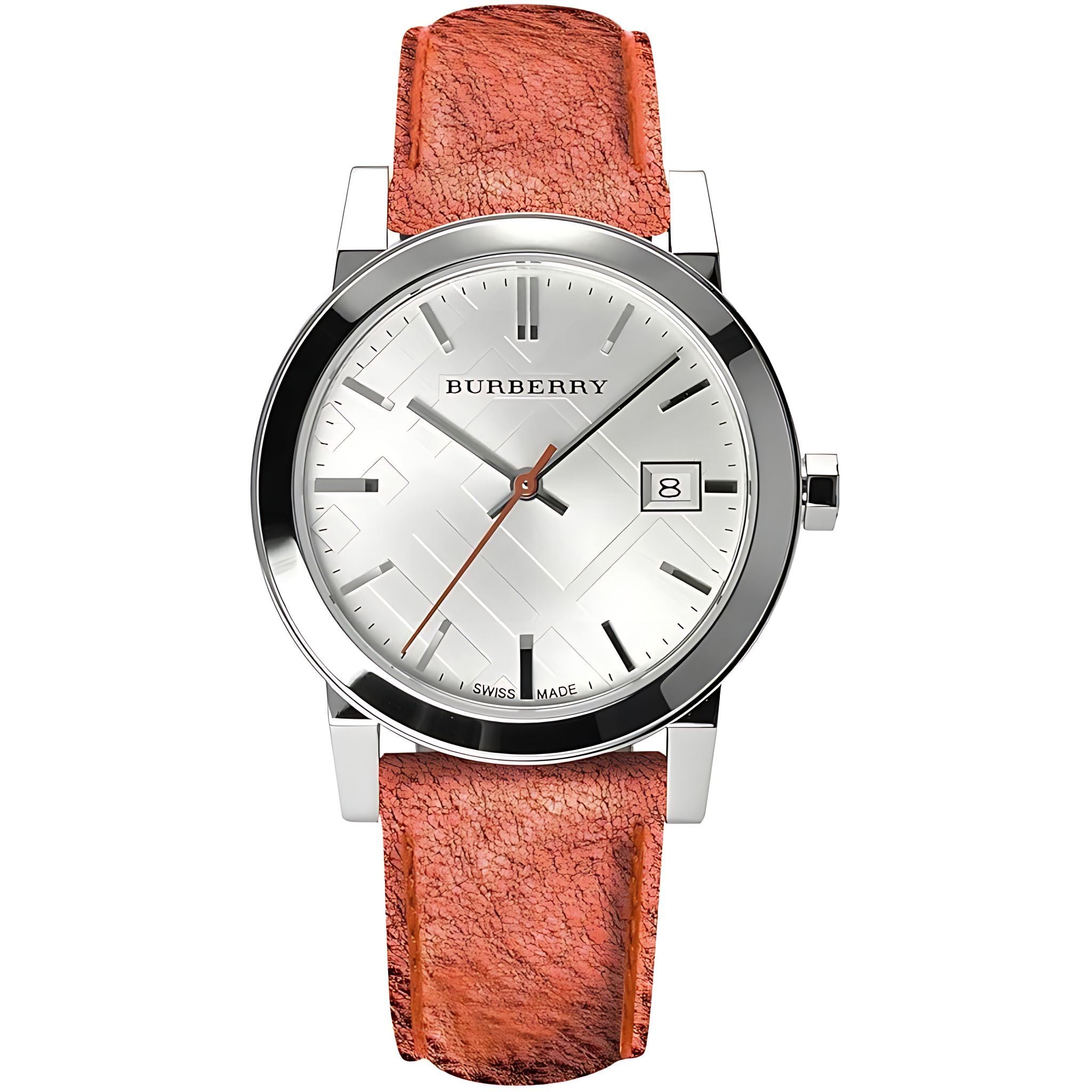 Burberry The City Damenuhr silber braun