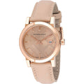 Burberry The City Damenuhr roségold mit Lederarmband