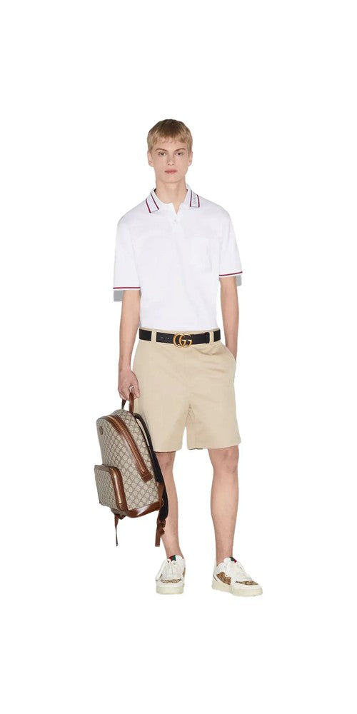 Gucci Polo Shirt aus Baumwolle Weiß Herren