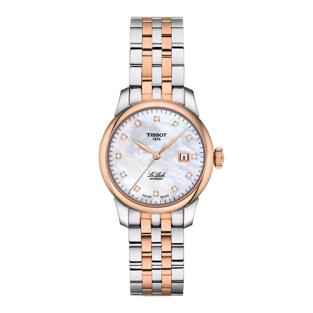 Le Locle Automatic Uhr silber roségold Diamanten T006.207.22.116.00