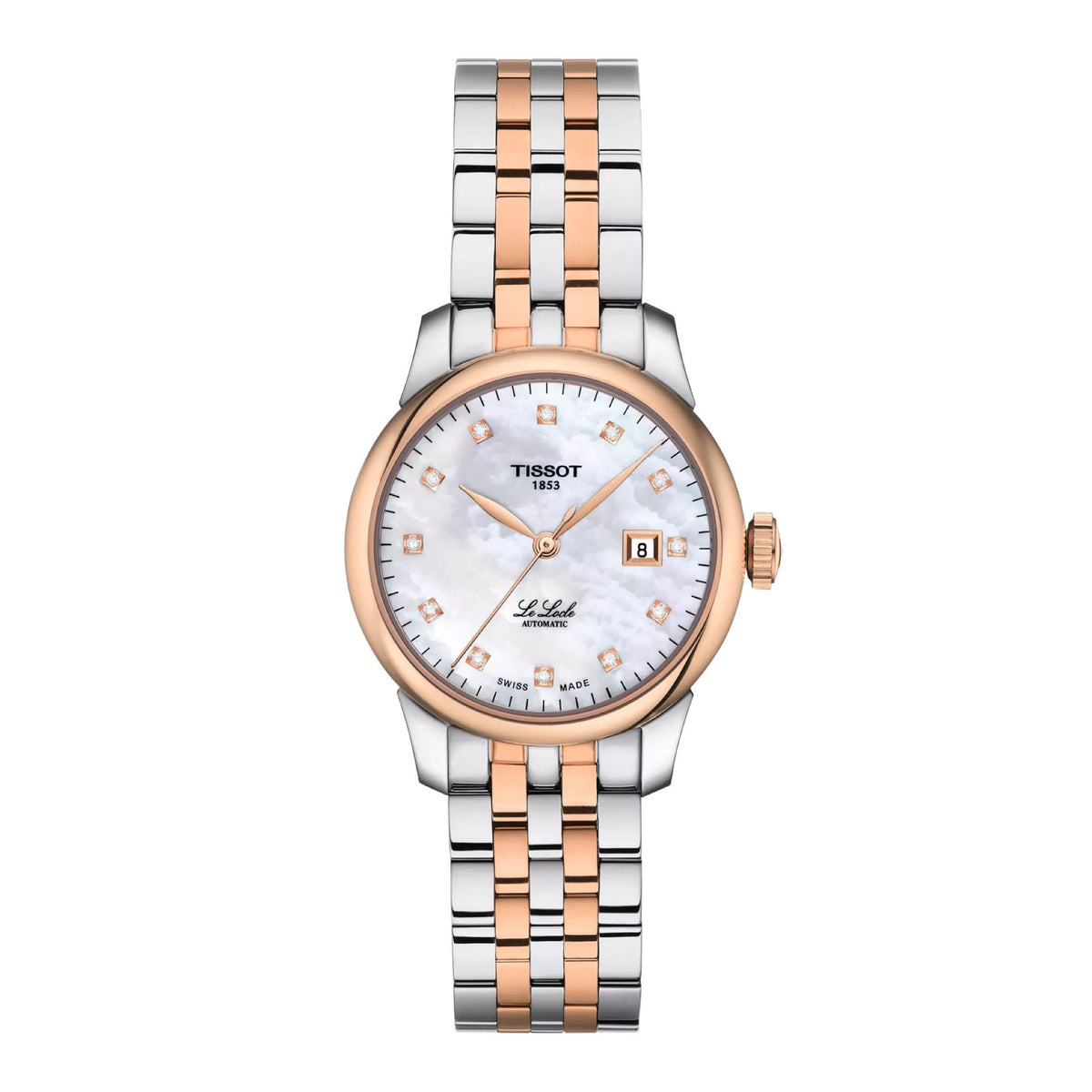 Le Locle Automatic Uhr silber roségold Diamanten T006.207.22.116.00