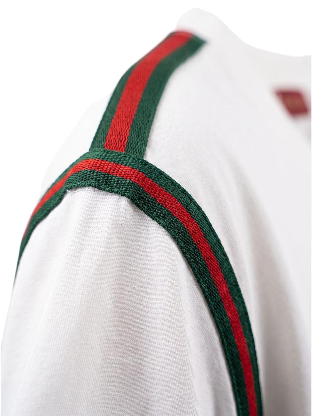 Gucci Baumwoll Jersey T-Shirt mit Bestickungen