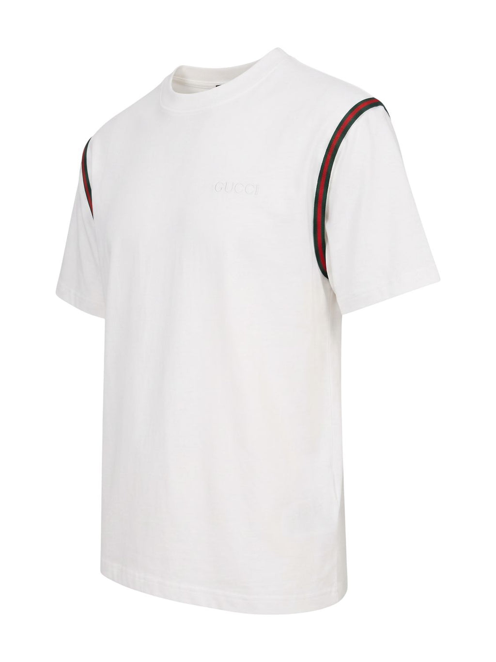 Gucci Baumwoll Jersey T-Shirt mit Bestickungen