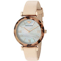 Emporio Armani Classic Damenuhr braun beige
