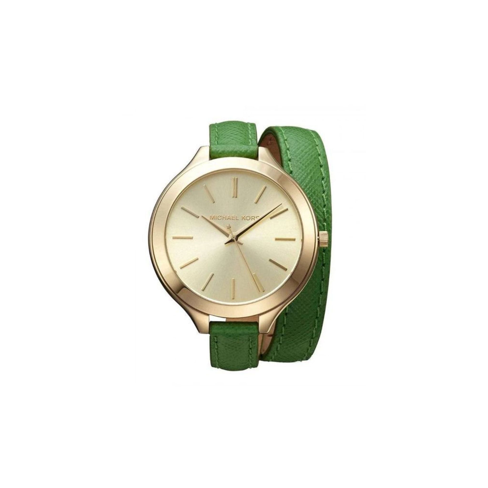 Michael Kors Runway Lady Damenuhr gold gruen