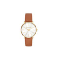 Michael Kors Pyper Lady Damenuhr gold braun Lederarmband