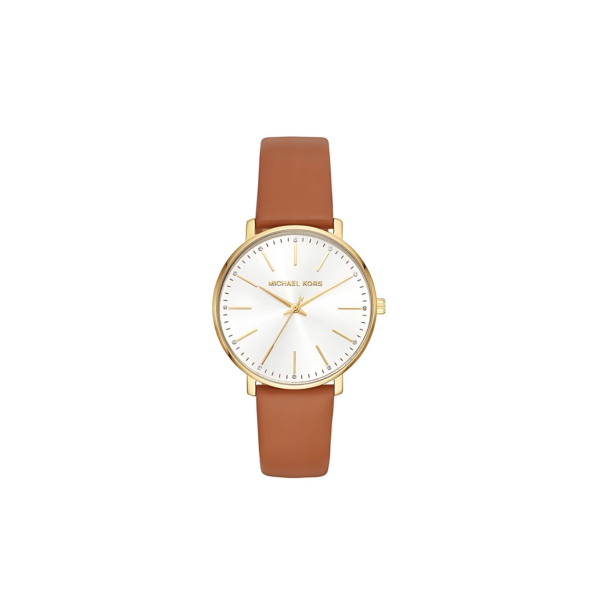 Michael Kors Pyper Lady Damenuhr gold braun Lederarmband